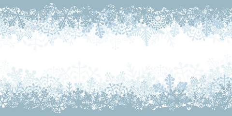 Abstract Christmas snowflake banner design