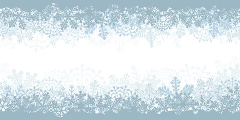 Fotobehang Abstract Christmas snowflake banner design © More Images