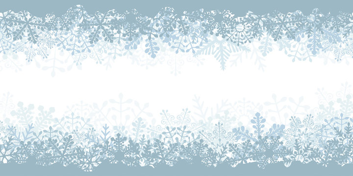 Abstract Christmas snowflake banner design