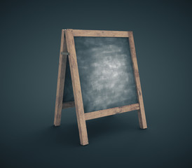 Black chalkboard on