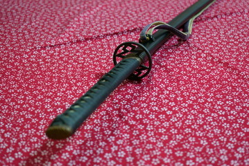 Obraz premium Japanese traditional weapon samurai sword