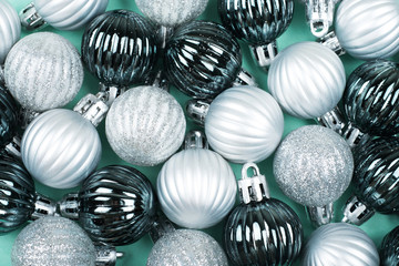 Christmas baubles background