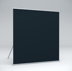 Blank poster in room