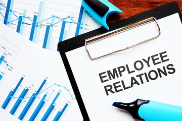 Conceptual hand writing text showing Employee Relations