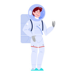 Isolated vector illustration of astronaut © inspiring.team