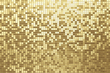 Gold foil square textured background