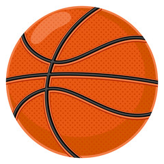 Basketball. Cartoon vector illustration on a white background.