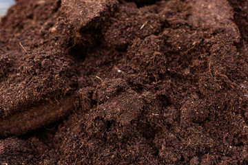 Fototapeta na wymiar Clean soil for cultivation.