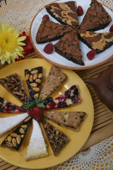 desert bars and brownie  vertical