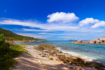Tropical beach at Seychelles