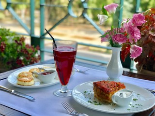 breakfast in the terrace restaurant