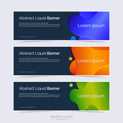 Abstract Liquid Color Banner