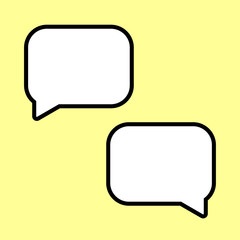 Naklejka premium message bubble, messenger, communicaton icon