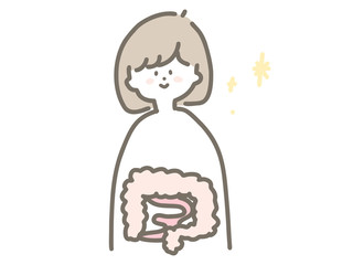 人体の腸　女の子