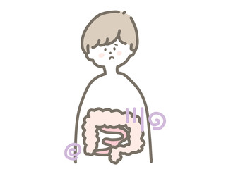 人体の腸　男の子