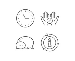 Medical tablet line icon. Chat bubble, info sign elements. Medicine drugs sign. Pharmacy medication symbol. Linear medical tablet outline icon. Information bubble. Vector