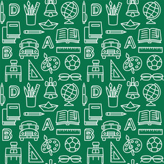 School education background icon set