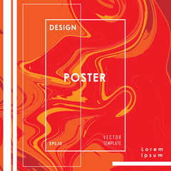 Poster Abstract Liquid Background Neon Color full