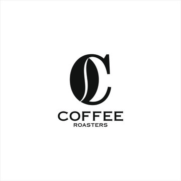 Modern and simple letter C for logo design  coffee roaster