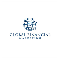 Global Financial Logo Design Vector Illustration Template Idea