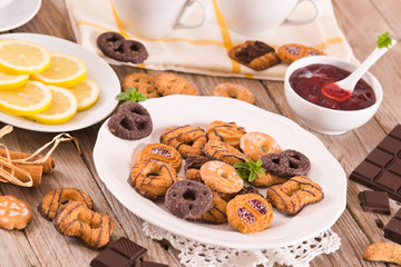 Shortcrust pastry biscuits.