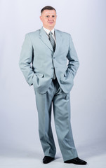 Wedding fashion. Man well groomed elegant caucasian appearance wear formal clothes. Male fashion...
