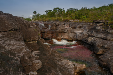 The rainbow river or five colors river is in Colombia one of the most beautiful nature places, is called Crystal Canyon