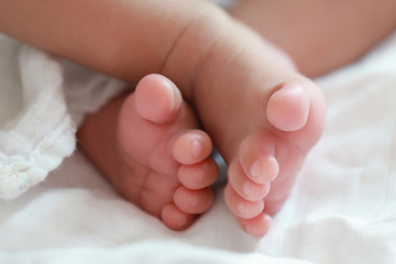 feet of newborn baby