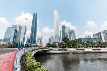 Fototapeta premium Landscape of Guangzhou city, China