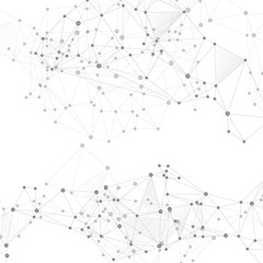 Gometric plexus structure cybernetic concept.