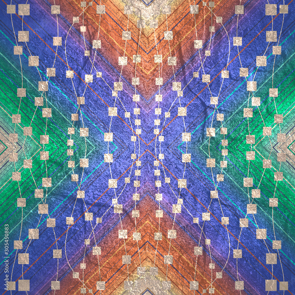Wall mural abstract background with stripes. various lines. triangle geometry shapes