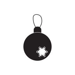 Christmas balls icon. Vector illustration isolated.