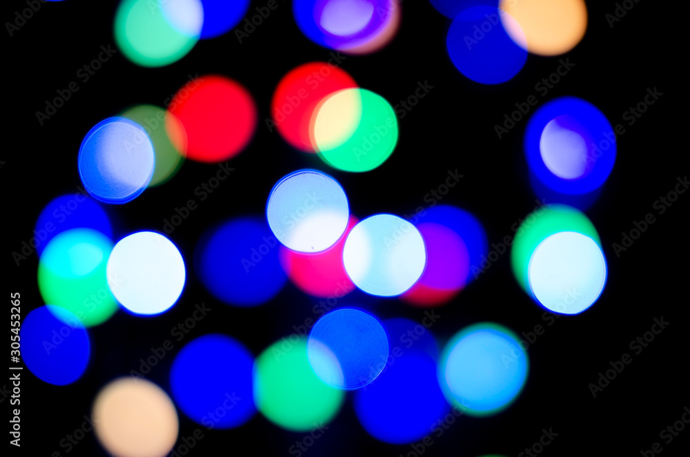 Poster abstract.the bokeh color can be used with the background.