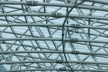 glass and steel construction background