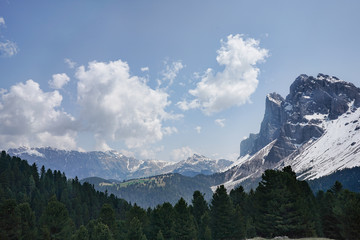 Fototapeta premium Landscape nature mountan in Alps, Dolomites