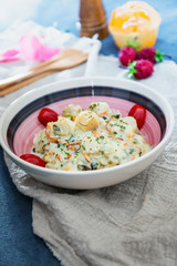 Scallop leek with basmati rice