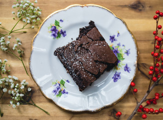 piece of chocolate cake
