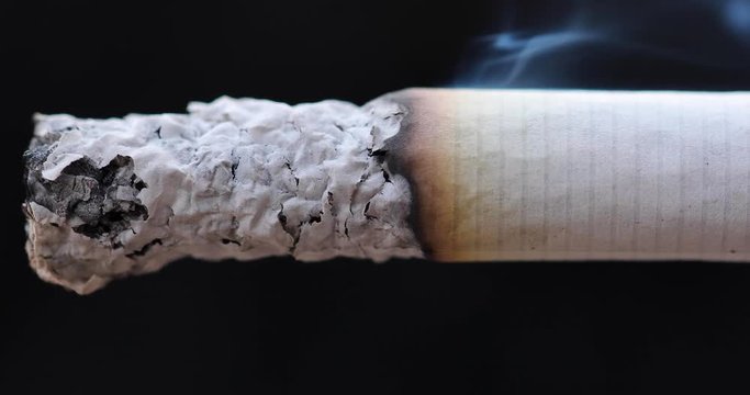 cigarette detail macro smoke in cigar