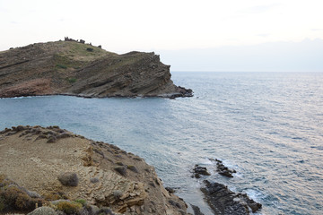 Fototapeta na wymiar Seascape from turkish aegean island Gokceada