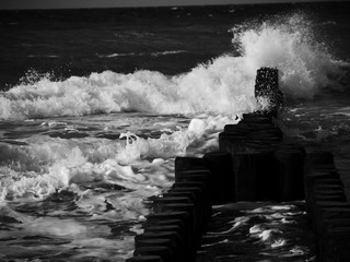 Aufbrausendes Meer