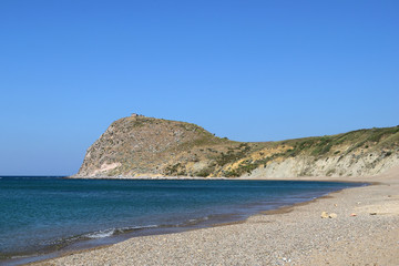 Seascape from beach, Laz Koyu, turkish aegean island Gokceada