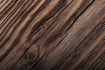 Surface of old textured wooden board for background