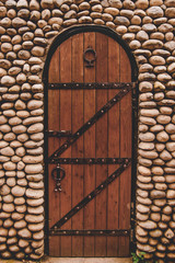 antique door made of wood and metal