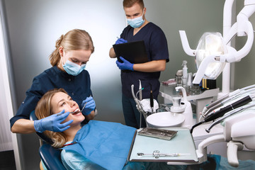 Modern Dental clinic. Dental procedures.