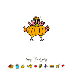 추수감사절 / 손으로 그린 추수감사절 일러스트