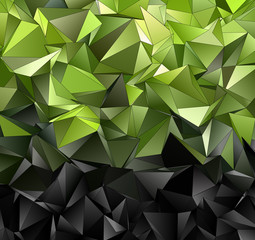 Fototapeta premium 3d Triangles, abstract background. Design wallpaper.