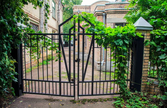 Old metal gate
