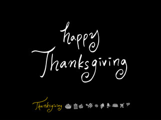 추수감사절 / 손으로 그린 추수감사절 일러스트