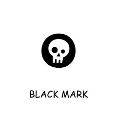 Pirate Black Mark flat vector icon