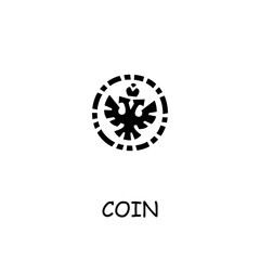 Coin flat vector icon